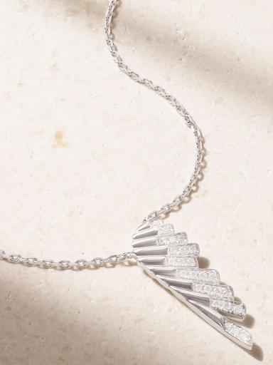 Garrard Wings Rising Mini 18-karat White Gold Diamond Necklace | Thumbnail 1 Garrard Wings Rising Mini 18-karat White Gold Diamond Necklace | Thumbnail 1