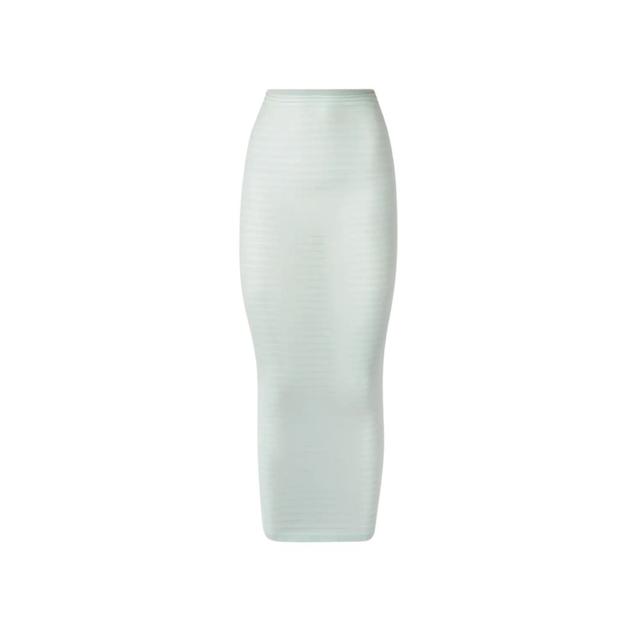 Pointelle-Knit Midi Skirt