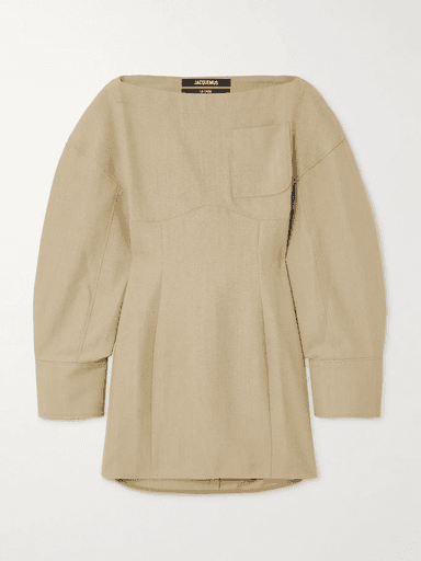 Jacquemus Casaco belted open-back twill mini dress (NAP) | Thumbnail 1