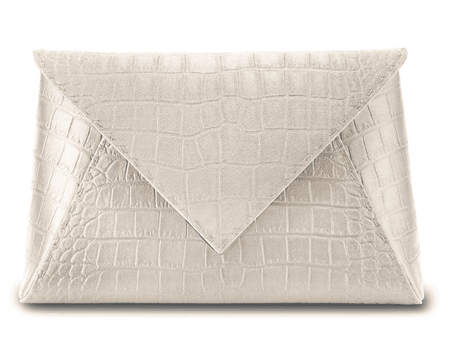 Large Lee Pouchet Large Champagne Bubble Stamped Satin