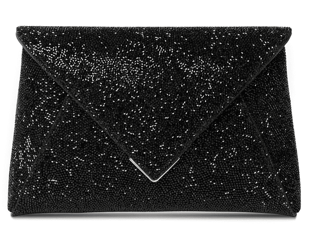 Small Lee Pouchet Black Lava Swarovski Rock Crystal