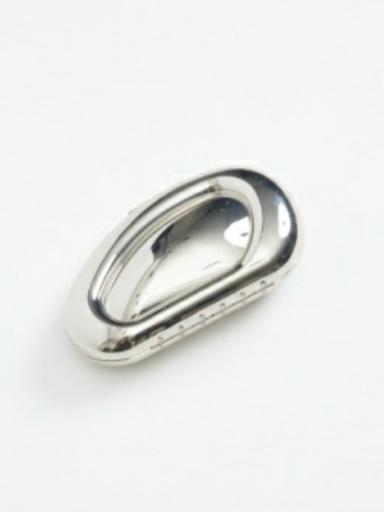 Simkhai PRE-ORDER Luna Oval Clutch - Silver | Thumbnail 1