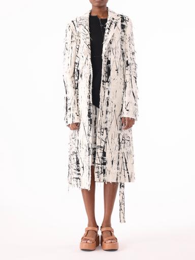 Jason Wu Collection PRE-ORDER Calligraphy Jacquard Single-Breasted Coat | Thumbnail 1