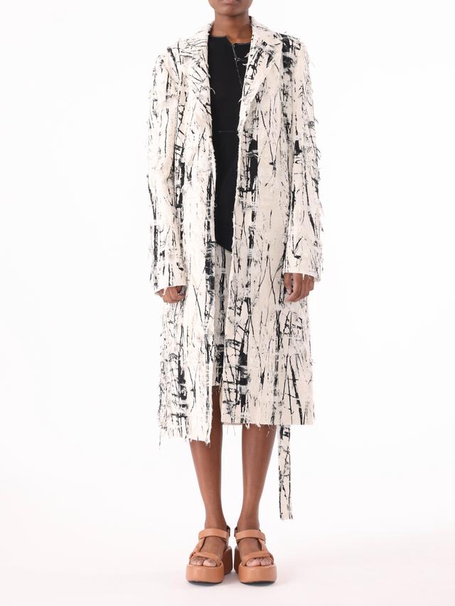 PRE-ORDER Calligraphy Jacquard Single-Breasted Coat