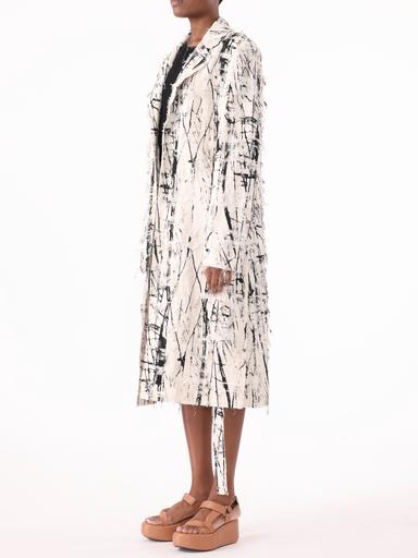 Jason Wu Collection PRE-ORDER Calligraphy Jacquard Single-Breasted Coat | Thumbnail 3