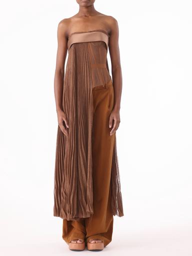 Jason Wu Collection PRE-ORDER Corset Pleated Top with Bra | Thumbnail 1