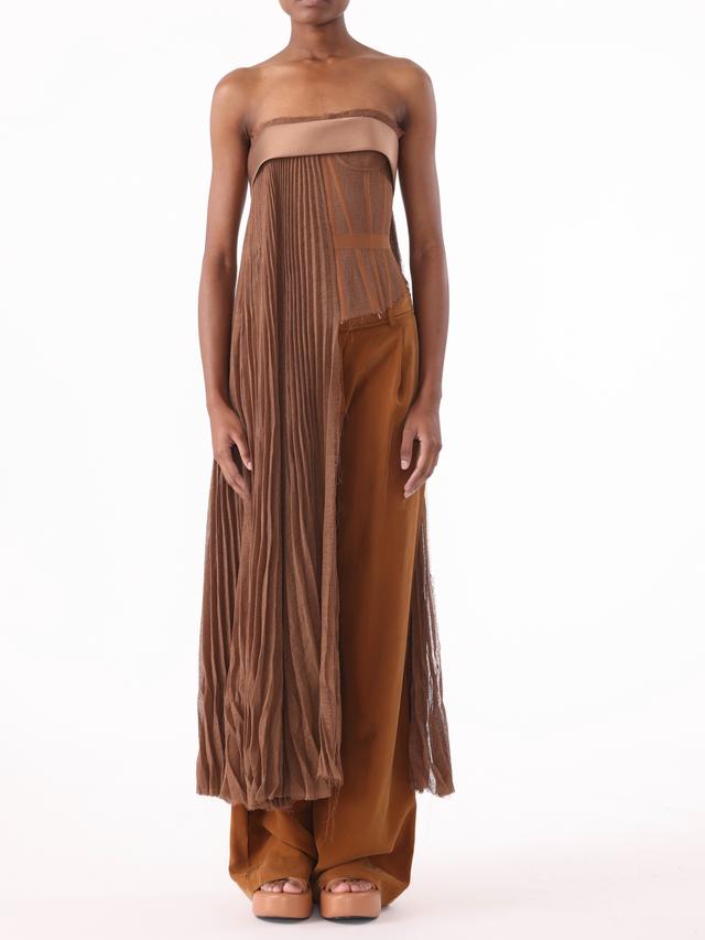 PRE-ORDER Corset Pleated Top with Bra