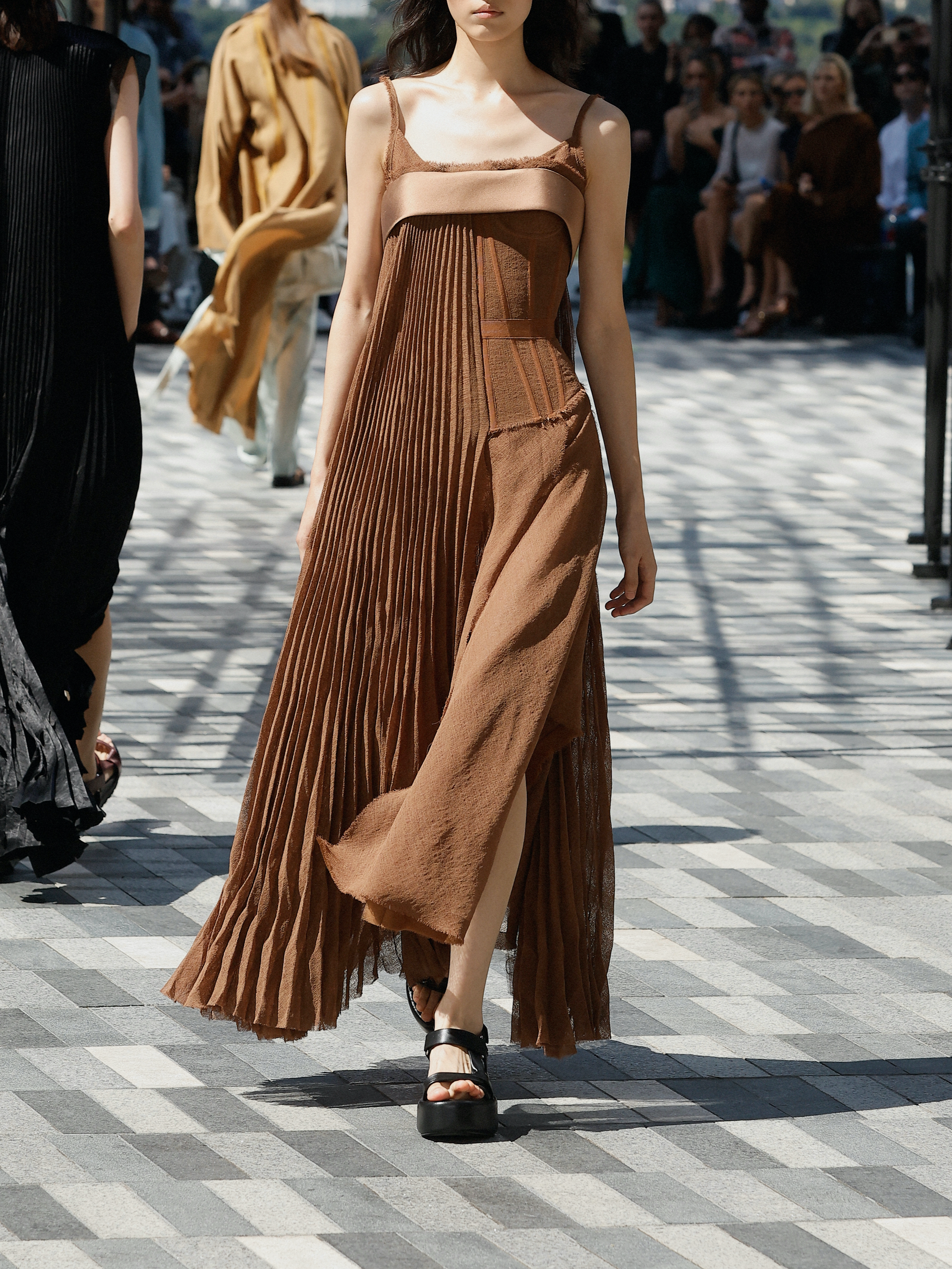 Jason Wu Collection PRE-ORDER Corset Pleated Top with Bra | Thumbnail 5