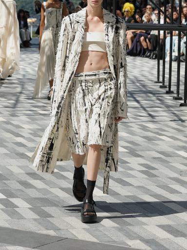 Jason Wu Collection PRE-ORDER Mid-Rise Brushstroke Jacquard Shorts | Thumbnail 1