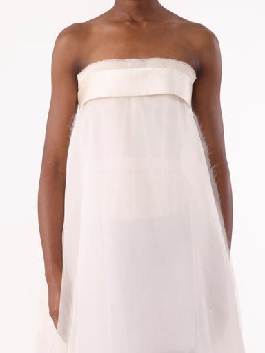 Jason Wu Collection PRE-ORDER Strapless Banded Translucent Gown | Thumbnail 3