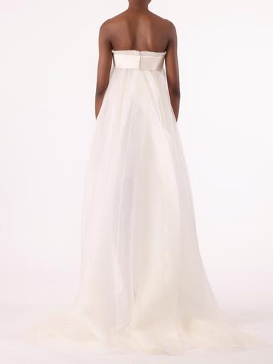 Jason Wu Collection PRE-ORDER Strapless Banded Translucent Gown | Thumbnail 4
