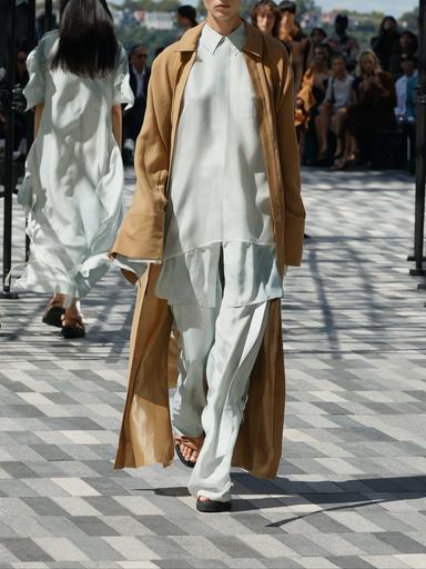 Jason Wu Collection PRE-ORDER Oversized Button-Up Shirt in Silk Habotai | Thumbnail 3