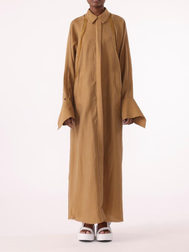 PRE-ORDER Raglan Sleeve Soft Mikado Trench Coat