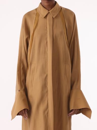 Jason Wu Collection PRE-ORDER Raglan Sleeve Soft Mikado Trench Coat | Thumbnail 2