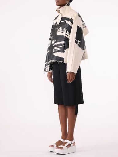 Jason Wu Collection PRE-ORDER Calligraphy Jacquard Cropped Anorak | Thumbnail 3