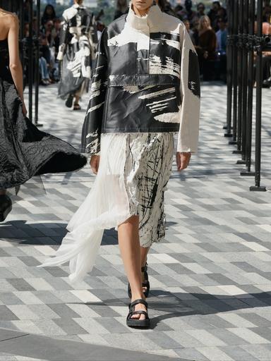Jason Wu Collection PRE-ORDER Calligraphy Jacquard Cropped Anorak | Thumbnail 5