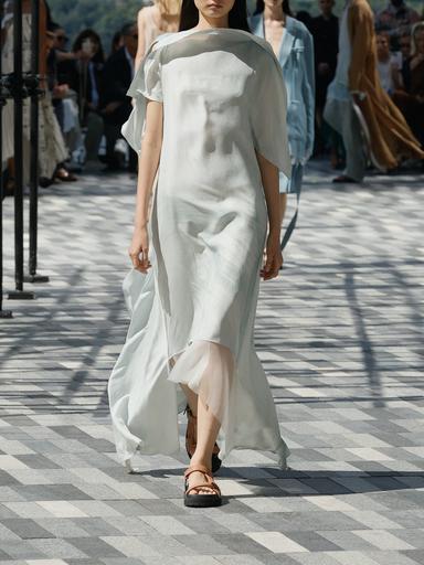 Jason Wu Collection PRE-ORDER Silk Habotai Kimono Wrap Dress | Thumbnail 5