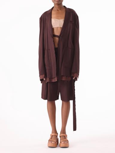 Jason Wu Collection PRE-ORDER Ramie Suiting Blazer with Exposed Lining | Thumbnail 2
