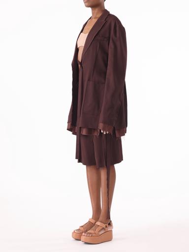 Jason Wu Collection PRE-ORDER Ramie Suiting Blazer with Exposed Lining | Thumbnail 4