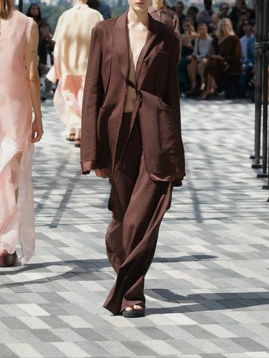 Jason Wu Collection PRE-ORDER Ramie Suiting Blazer with Exposed Lining | Thumbnail 5