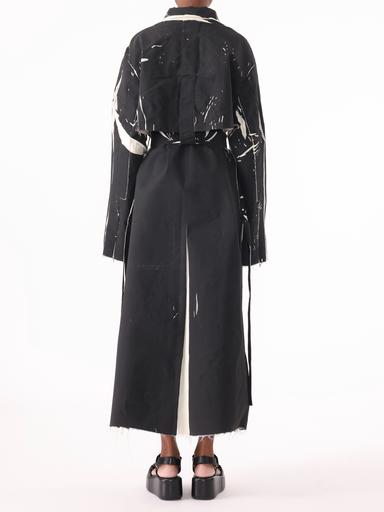 Jason Wu Collection PRE-ORDER Screen-Printed Soft Mikado Utility Trench Coat | Thumbnail 4