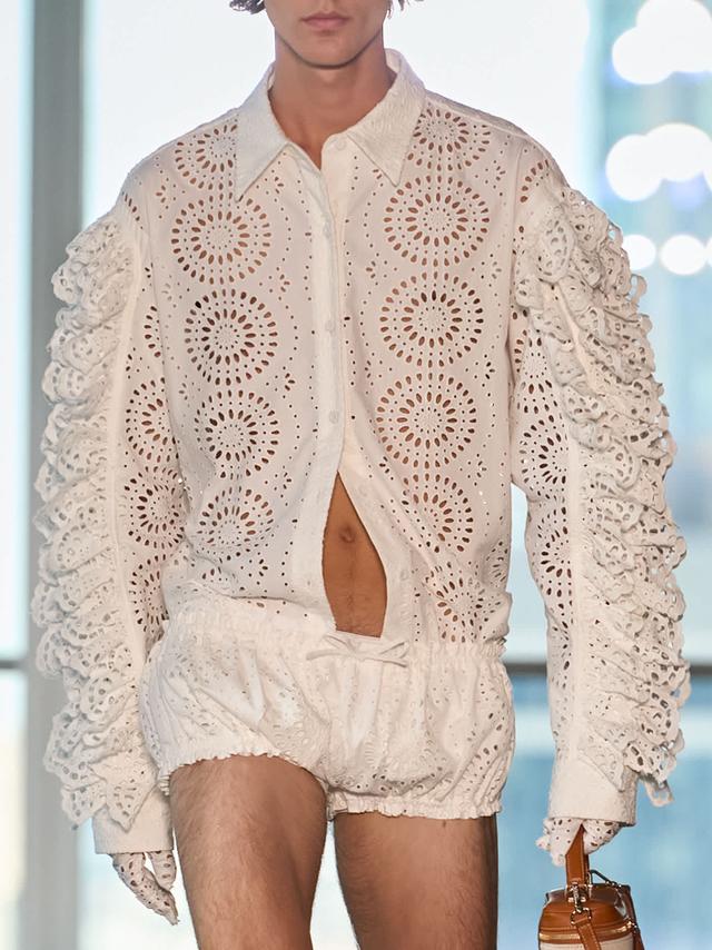 PRE-ORDER Bobbi Eyelet Ruffle Sleeve Shirt