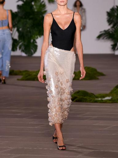 PatBo PRE-ORDER Sequin Midi Skirt | Thumbnail 2 PatBo PRE-ORDER Sequin Midi Skirt | Thumbnail 2