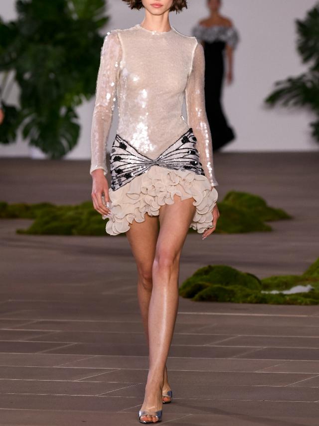 PRE-ORDER Sequin Long-Sleeve Mini Dress