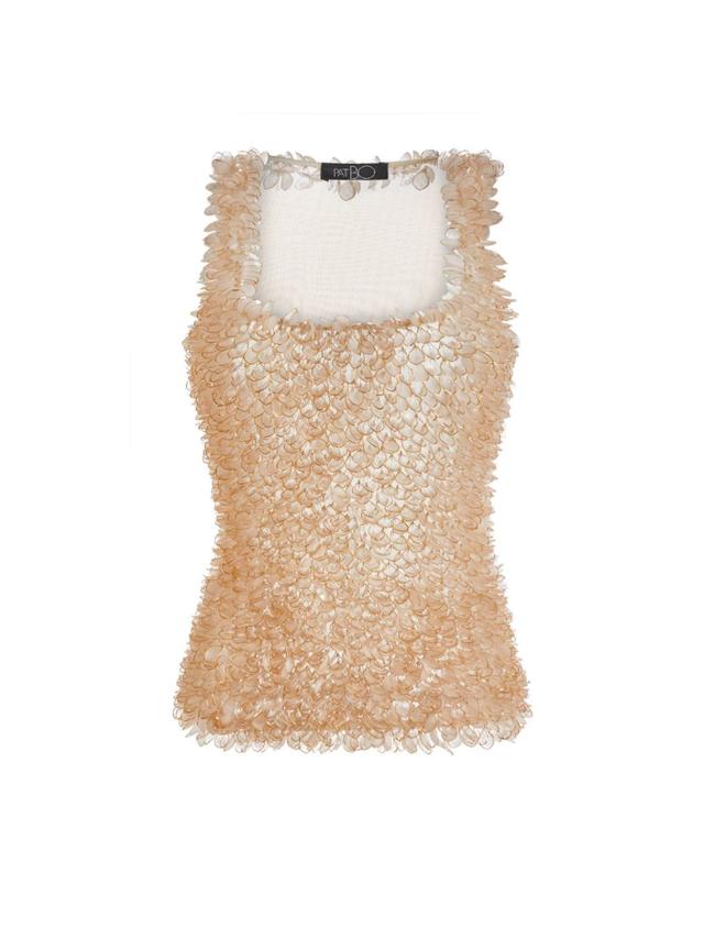 PRE-ORDER Embroidered Tulle Tank Top