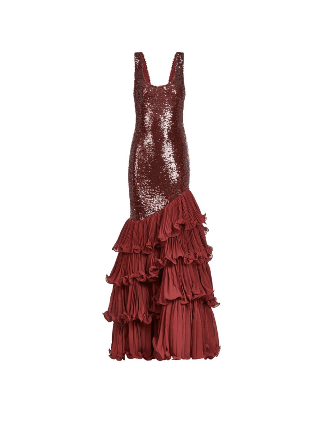 PRE-ORDER Sequin Drop-Waist Gown