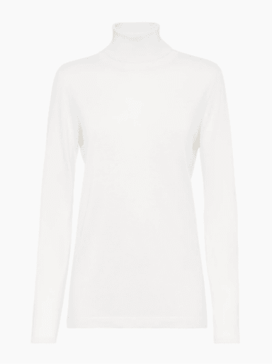 Brunello Cucinelli Cashmere and Silk Lightweight Turtleneck Sweater | Thumbnail 1