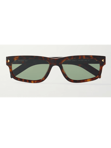 PRADA EYEWEAR Square-Frame Tortoiseshell Acetate Sunglasses | Thumbnail 1