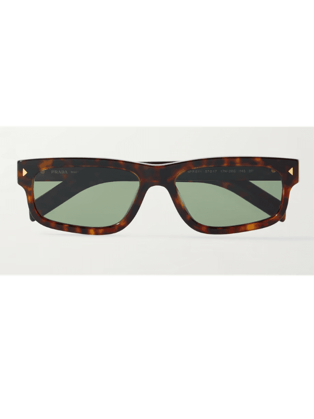 Square-Frame Tortoiseshell Acetate Sunglasses