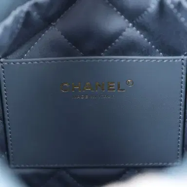 Chanel Chanel Mini 22 Bag Blue Caviar Gold Hardware | Thumbnail 10