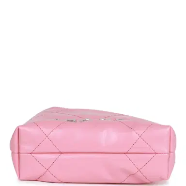 Chanel Chanel Mini 22 Bag Pink Calfskin Silver Hardware | Thumbnail 7 Chanel Chanel Mini 22 Bag Pink Calfskin Silver Hardware | Thumbnail 7