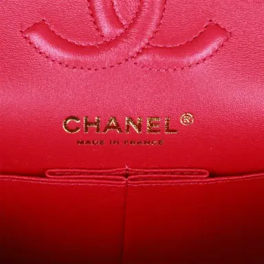 Chanel Chanel Small Classic Double Flap Fuchsia Caviar Light Gold Hardware | Thumbnail 8 Chanel Chanel Small Classic Double Flap Fuchsia Caviar Light Gold Hardware | Thumbnail 8