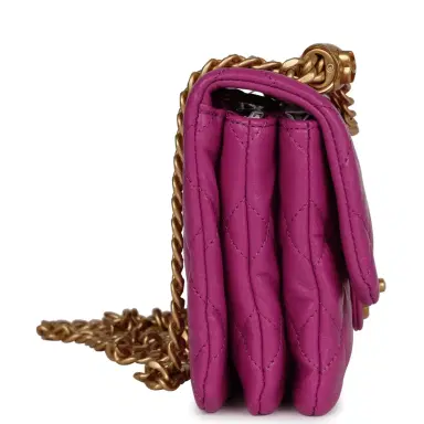 Chanel Chanel Small Crush Flap Bag Purple Shiny Aged Calfskin Brushed Gold Hardware | Thumbnail 3 Chanel Chanel Small Crush Flap Bag Purple Shiny Aged Calfskin Brushed Gold Hardware | Thumbnail 3