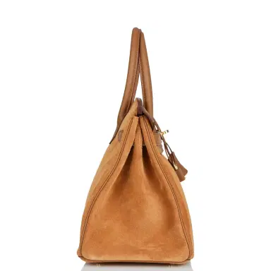 HERMÈS Hermes Birkin 30 Chamois and Alezan Grizzly and Swift Gold Hardware | Thumbnail 3 HERMÈS Hermes Birkin 30 Chamois and Alezan Grizzly and Swift Gold Hardware | Thumbnail 3