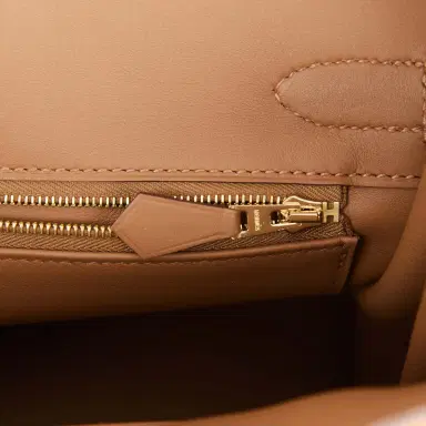 HERMÈS Hermes Birkin 30 Chamois and Alezan Grizzly and Swift Gold Hardware | Thumbnail 7 HERMÈS Hermes Birkin 30 Chamois and Alezan Grizzly and Swift Gold Hardware | Thumbnail 7