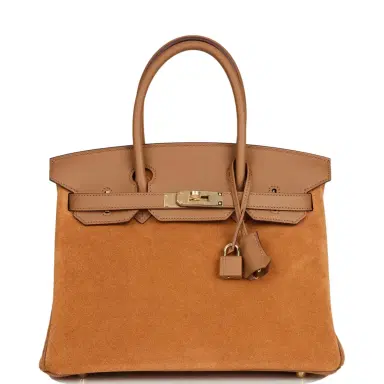 HERMÈS Hermes Birkin 30 Chamois and Alezan Grizzly and Swift Gold Hardware | Thumbnail 1 HERMÈS Hermes Birkin 30 Chamois and Alezan Grizzly and Swift Gold Hardware | Thumbnail 1