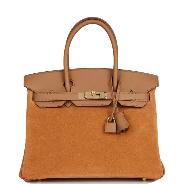 Hermes Birkin 30 Chamois and Alezan Grizzly and Swift Gold Hardware Hermes Birkin 30 Chamois and Alezan Grizzly and Swift Gold Hardware