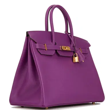 HERMÈS Hermes Birkin 35 Anemone Epsom Gold Hardware | Thumbnail 2