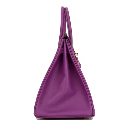 HERMÈS Hermes Birkin 35 Anemone Epsom Gold Hardware | Thumbnail 3