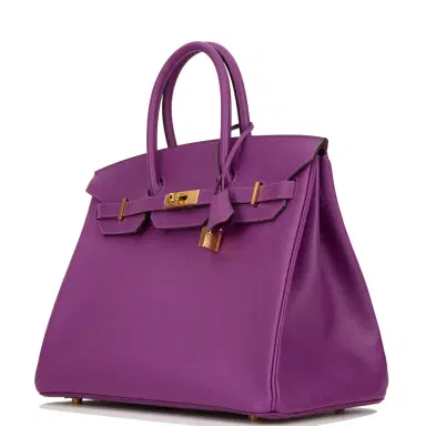 HERMÈS Hermes Birkin 35 Anemone Epsom Gold Hardware | Thumbnail 6