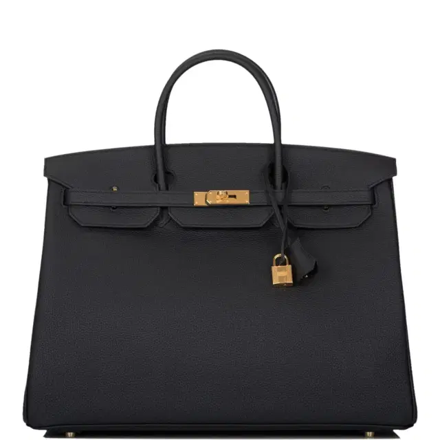 hermes Hermes Birkin 40 Black Togo Gold Hardware