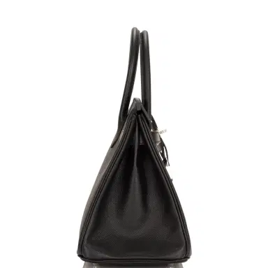 HERMÈS Hermes Black Epsom Birkin 30cm Palladium Hardware | Thumbnail 3 HERMÈS Hermes Black Epsom Birkin 30cm Palladium Hardware | Thumbnail 3