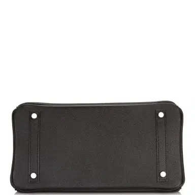 HERMÈS Hermes Black Epsom Birkin 30cm Palladium Hardware | Thumbnail 5 HERMÈS Hermes Black Epsom Birkin 30cm Palladium Hardware | Thumbnail 5