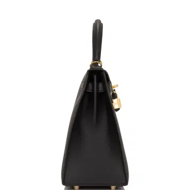 HERMÈS Hermes Black Epsom Sellier Kelly 28cm Gold Hardware | Thumbnail 3 HERMÈS Hermes Black Epsom Sellier Kelly 28cm Gold Hardware | Thumbnail 3
