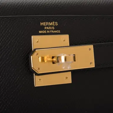 HERMÈS Hermes Black Epsom Sellier Kelly 28cm Gold Hardware | Thumbnail 8 HERMÈS Hermes Black Epsom Sellier Kelly 28cm Gold Hardware | Thumbnail 8