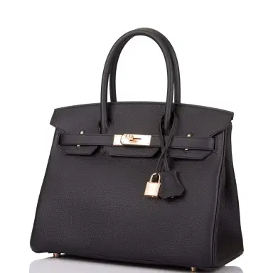 HERMÈS Hermes Black Togo Birkin 30cm Rose Gold Hardware | Thumbnail 5 HERMÈS Hermes Black Togo Birkin 30cm Rose Gold Hardware | Thumbnail 5
